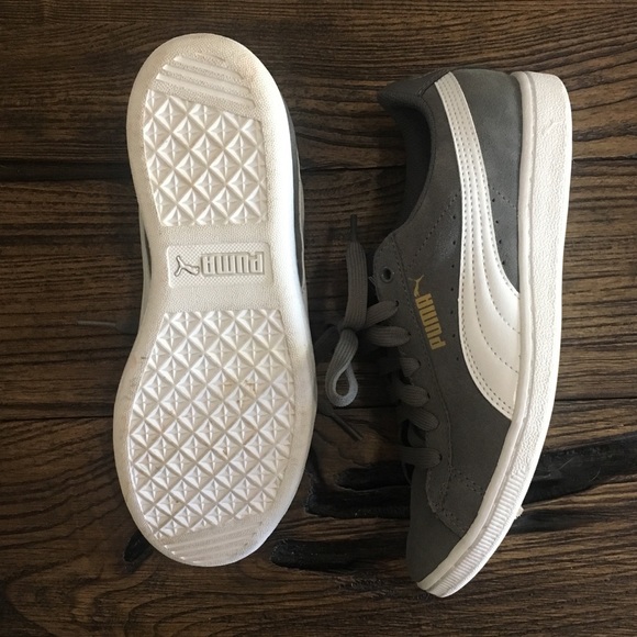 Gray suede classic sneakers - Picture 2 of 3